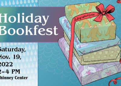 Come to the Holiday Bookfest November 19th to discover new treasures on the page