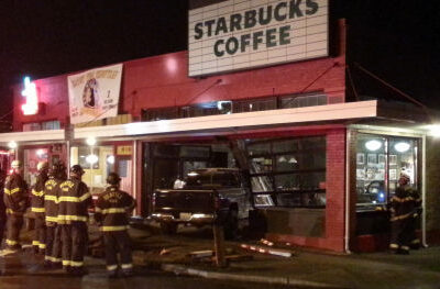 Another vehicle crash at Starbucks on Phinney Ridge