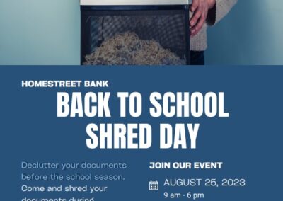 Free document shredding event at HomeStreet Greenwood