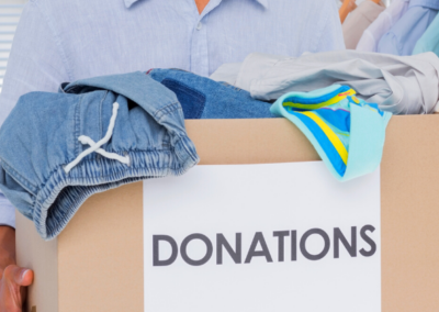 Clean out your closet for the Summer Men’s Clothing Drive ￼