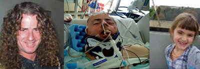 Father who suffered attack on life support