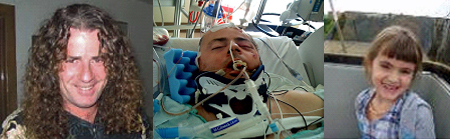 Father who suffered attack on life support
