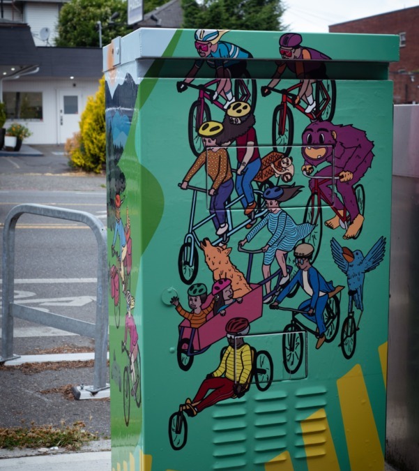 Riding Through PhinneyWood: local artist Bryen Graver’s joyful ode to cycling