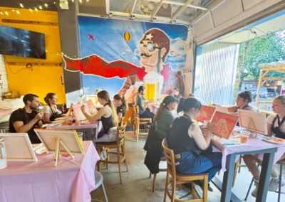 Paint and sip this December at the Flying Bike