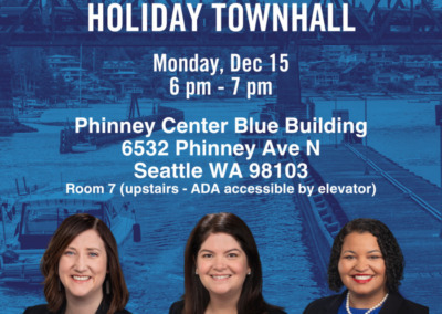 A holiday Town Hall with your 36th District legislators