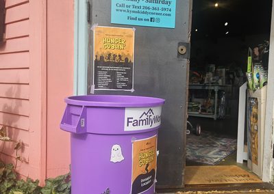 Help scare away hunger! PhinneyWood food drive runs through October